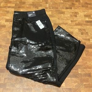 Express sequin jeans